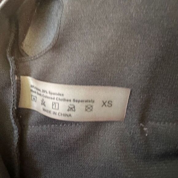 Black One Piece Hi-cut Cheeky Swimsuit Size XS - Picture 2 of 3